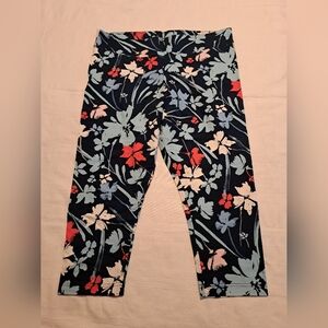 Time and Tru women's size 20 or XXL High Rise fitted cropped leggings, blue, NWT